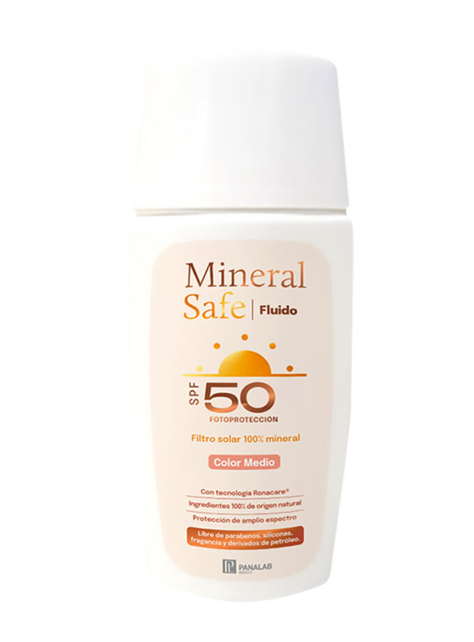 Mineral Safe Fluido SPF 50 Protector solar Color Medio