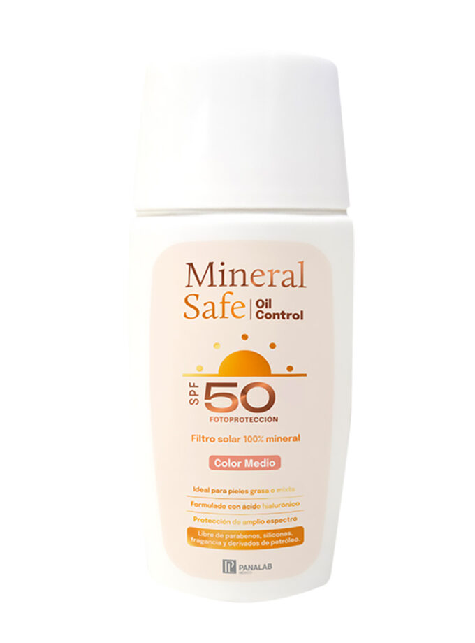 Mineral Safe Oil Control SPF 50 Protector solar Color Medio